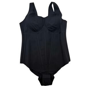 Honeylove Boldness Bodysuit Corset Contouring Shapewear Compression Black 2X